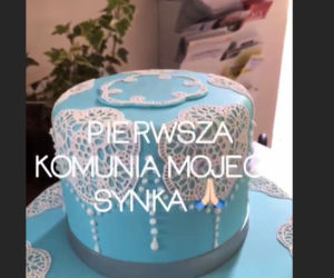 Tort na pierwszej komunii syna Kasi Cichopek i Marcina Hakiela