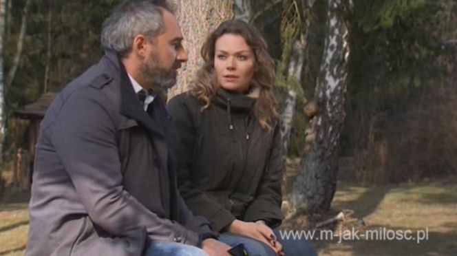 M jak miłość odc. 1148. Anna (Tamara Arciuch), Adam Werner (Jacek Kopczyński)