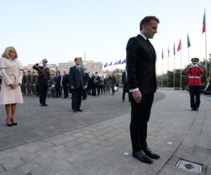 Emmanuel Macron z żoną Brigitte Macron