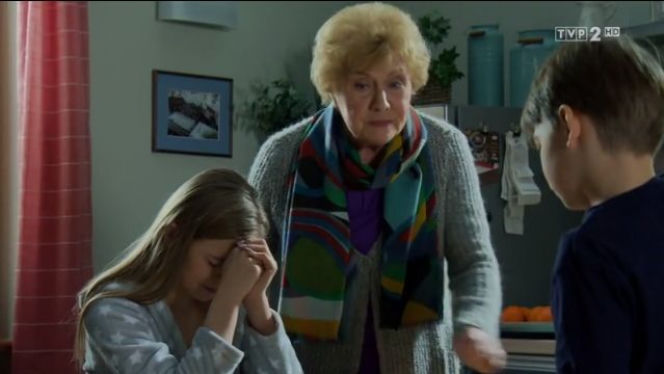 M jak miłość odcinekk 1304, Barbara (Teresa Lipowska), Wojtuś (Feliks Matecki), Zosia (Julia Wróblewska)