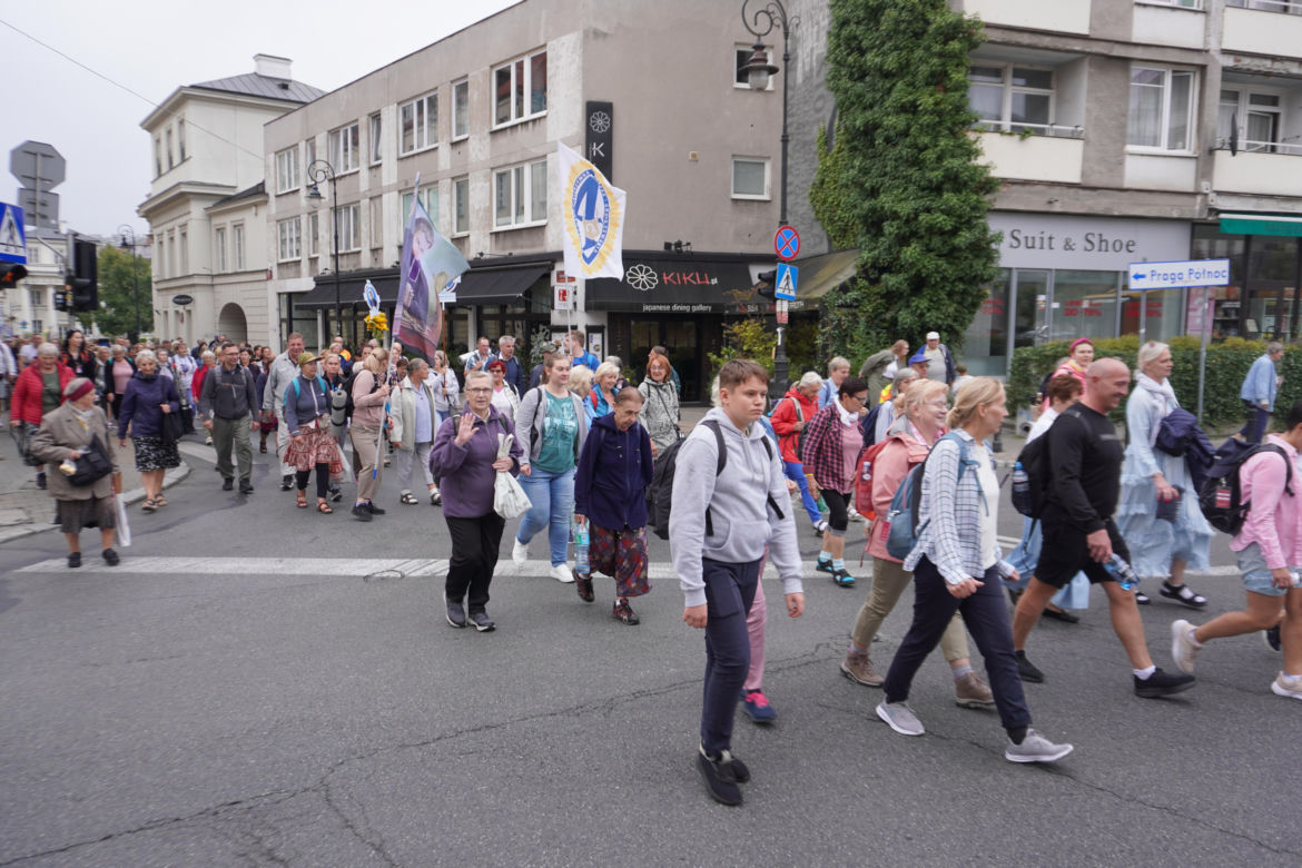 313. Warszawska Pielgzymka Piesza na Jasną Górę - wymarsz z Warszawy