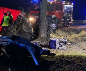 Stępków: Roztrzaskał się o drzewo. Makabryczna śmierć 20-latka