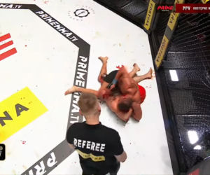 Krwawa rzeź w walce na PRIME MMA