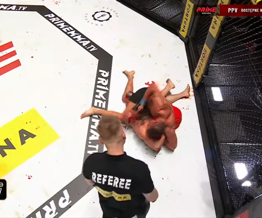 Krwawa rzeź w walce na PRIME MMA