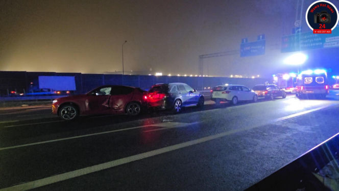 Wypadek na trasie S2.