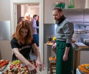 Na Wspólnej odc. 2865. Kazik/ Paweł (Grzegorz Kwiecień), Anastazja (Karolina Bacia)