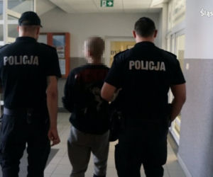 Policyjny pościg - radiowóz zepchnął Mazdę do rowu