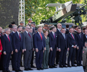Marta Nawrocka podczas defilady