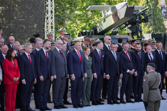 Marta Nawrocka podczas defilady
