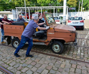 Prototyp terenowego Poloneza w Muzeum Techniki i Komunikacji w Szczecinie