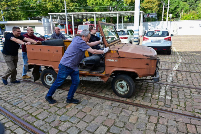 Prototyp terenowego Poloneza w Muzeum Techniki i Komunikacji w Szczecinie