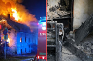 Pensjonat płonął jak pochodnia, w środku zwęglone ciało. Ujawniono, co stało się dzień przed pożarem