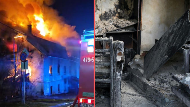 Pensjonat płonął jak pochodnia, w środku zwęglone ciało. Co stało się dzień przed?