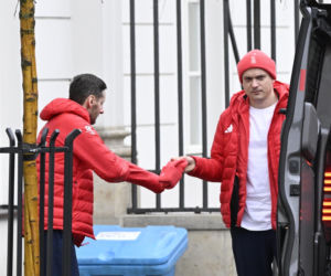 Kacper Tomasiak i skoczkowie u prezydenta