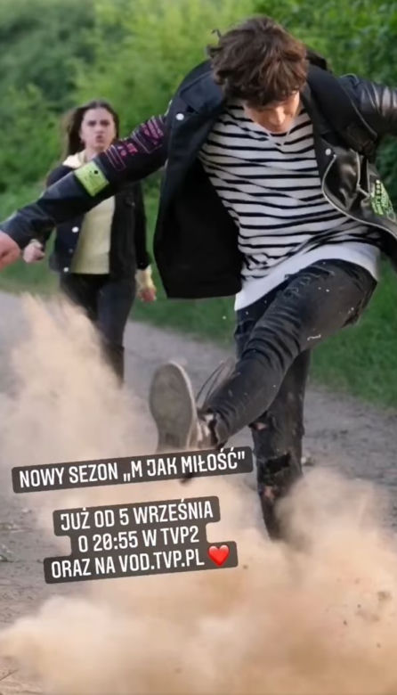 M jak miłość po wakacjach. Basia (Karina Woźniak), Dawid (Iwo Wiciński)