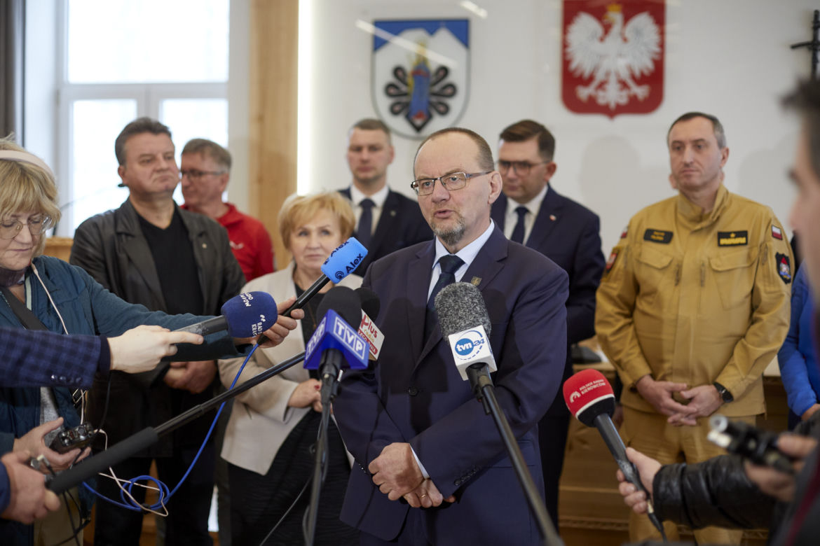 Posiedzenie Wojewódzkiego Zespołu Zarządzania Kryzysowego "Bezpieczne ferie dla dzieci i młodzieży w województwie małopolskim – 2023"