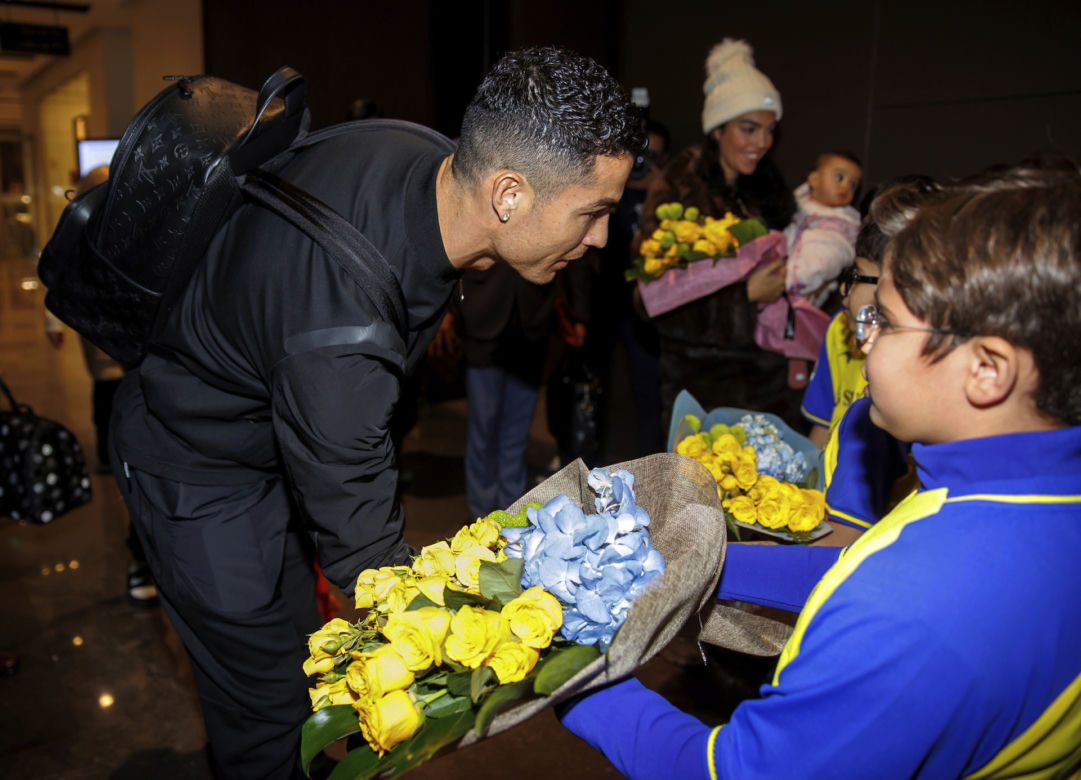 powitanie Cristiano Ronaldo w Al-Nassr