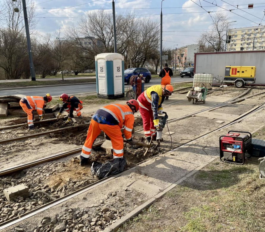 Ruszył rRuszył remont torowiska przy Arkadii w Warszawie
