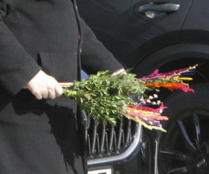 Jarosław Kaczyński szykuj się do świąt. Prezes PiS z kolorową palmą