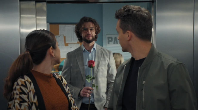 M jak miłość odc. 1913. Kasia (Paulina Lasota), Jakub Karski (Krzysztof Kwiatkowski), Mariusz (Mateusz Mosiewicz)