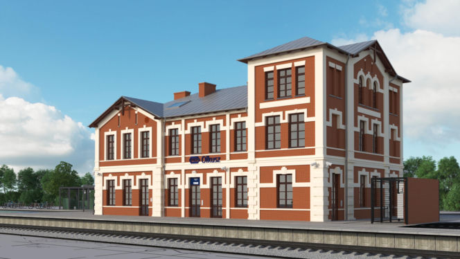 Perła architektury odzyska blask. PKP ujawnia plany modernizacji zabytkowego dworca w Olkuszu