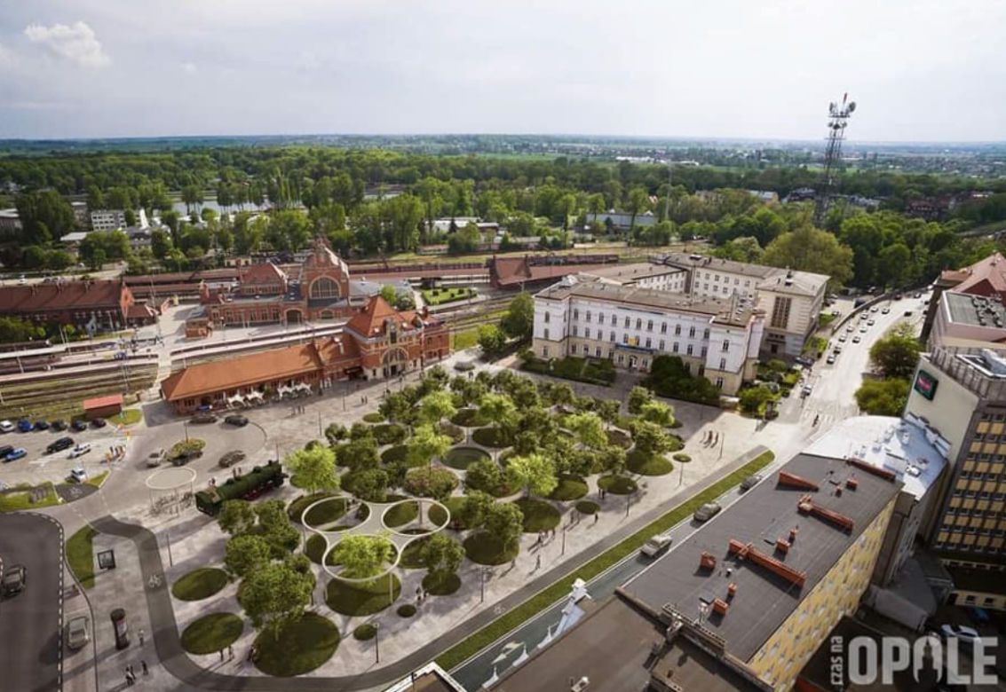 Opole. Nowy plac przed dworcem PKP. Zobacz, jak będzie wyglądał [ZDJĘCIA]