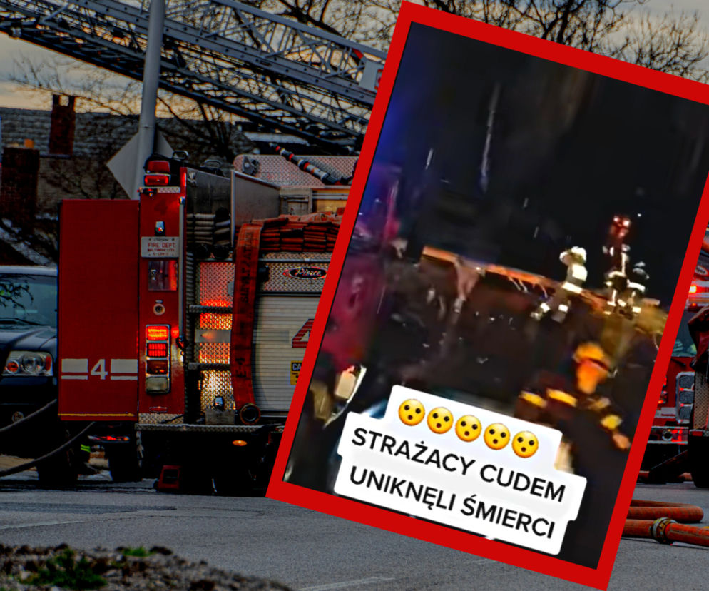 Przerażające nagranie z akcji strażaków