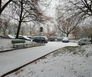 Spadł pierwszy śnieg! Zobacz jak wyglądają ulice Poznania