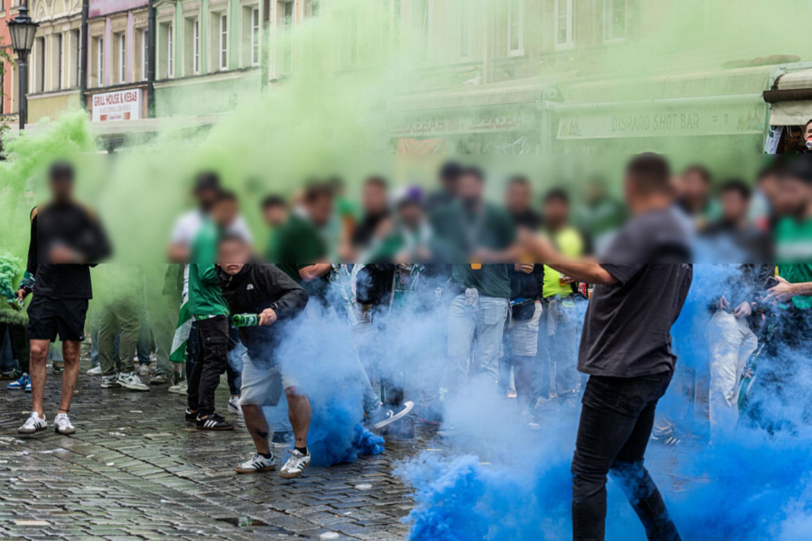 Awantura kibiców przed meczem Chelsea - Betis