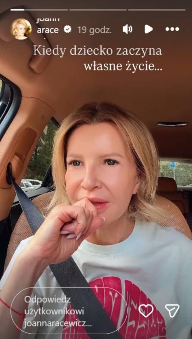 Joanna Racewicz o wyprowadzce syna