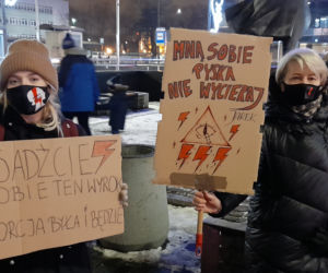 Protest kobiet w Sosnowcu