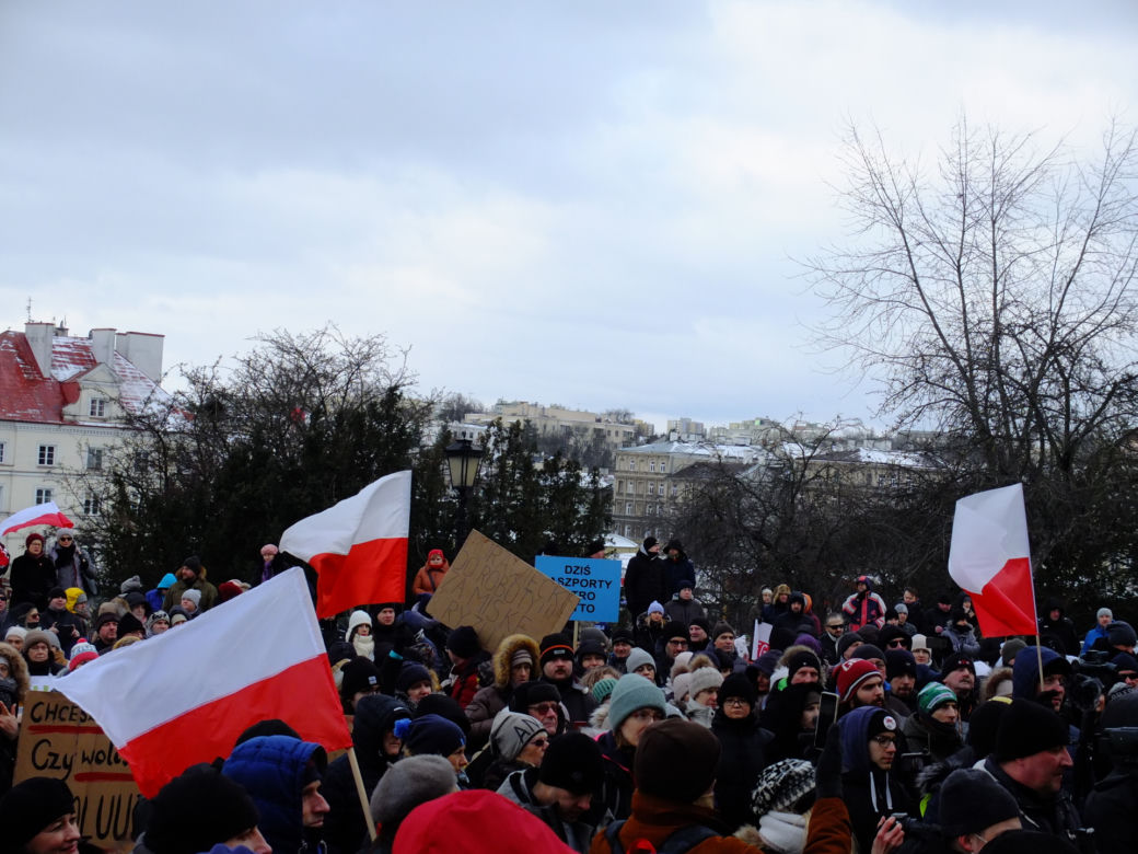 Protest antyszczepionkowców w Lublinie. Początek był przerażający
