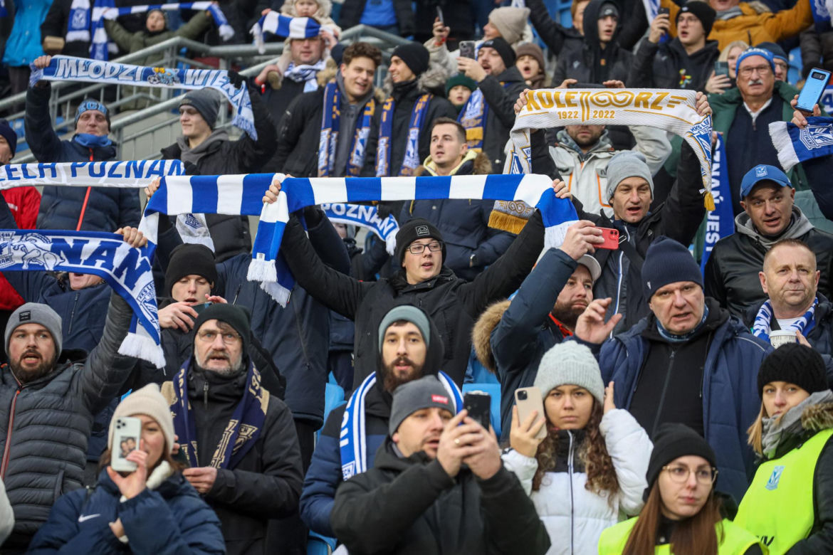  Tak bawili się kibice na meczu Lech Poznań - Piast Gliwice
