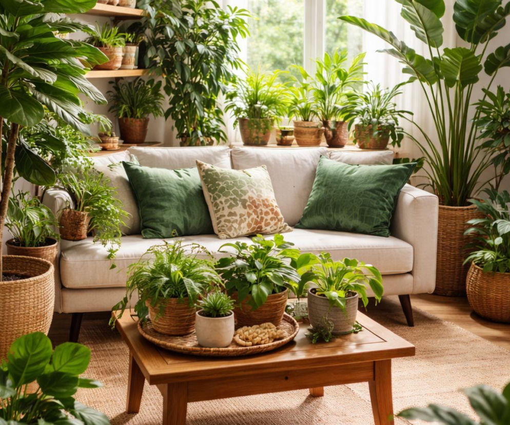 dom, rośliny, kwiaty