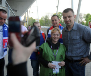 Adamek na trybunach