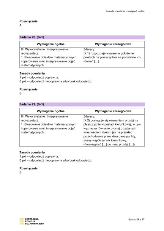 Matura próbna 2023 matematyka: odpowiedzi CKE