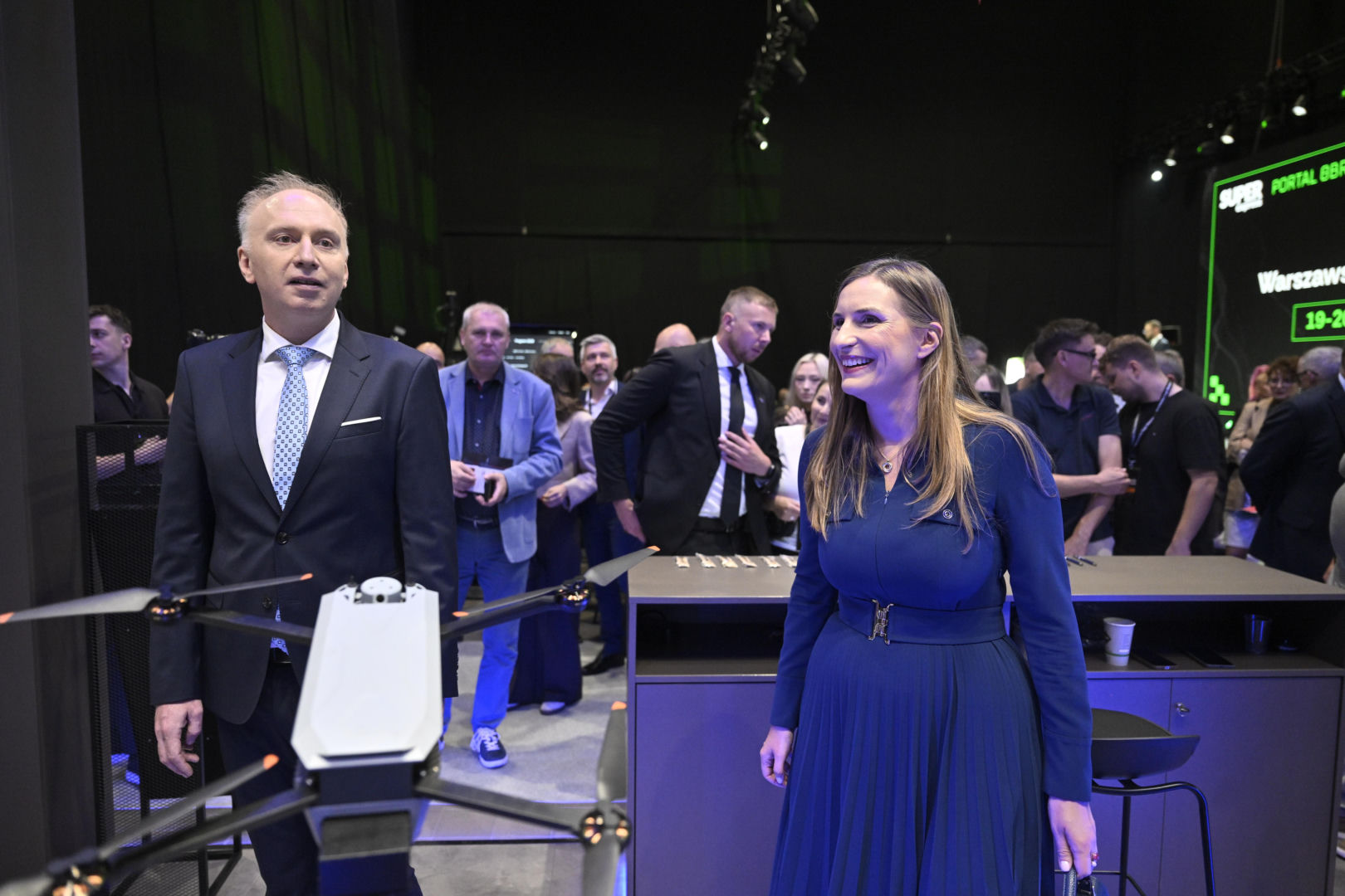 Magdalena Sobkowiak-Czarnecka podczas Warszawskich Targów Obronnych w Expo XXI