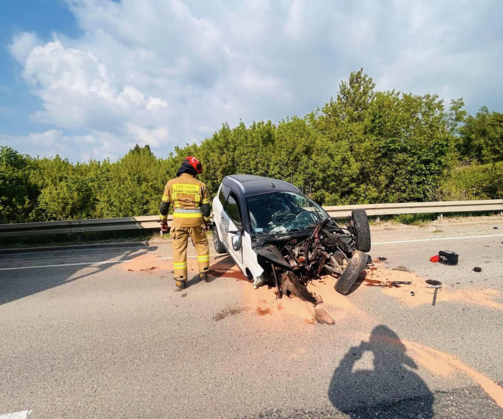 Wypadek na Szosie Zambrowskiej w Łomży. Jedna osoba została poszkodowana!