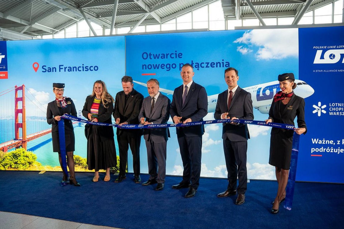Pierwszy rejs PLL LOT na trasie Warszawa – San Francisco