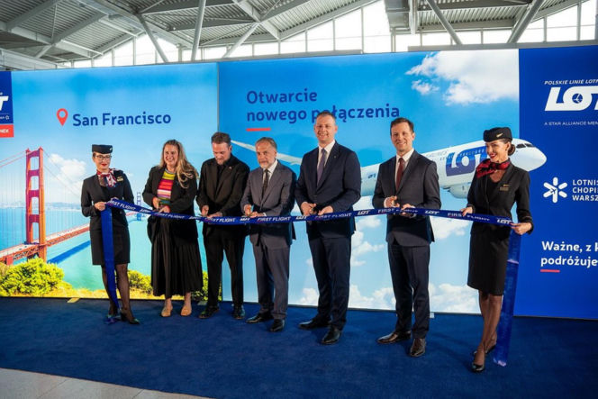 Pierwszy rejs PLL LOT na trasie Warszawa – San Francisco