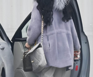 Justyna Steczkowska boso na śniegu