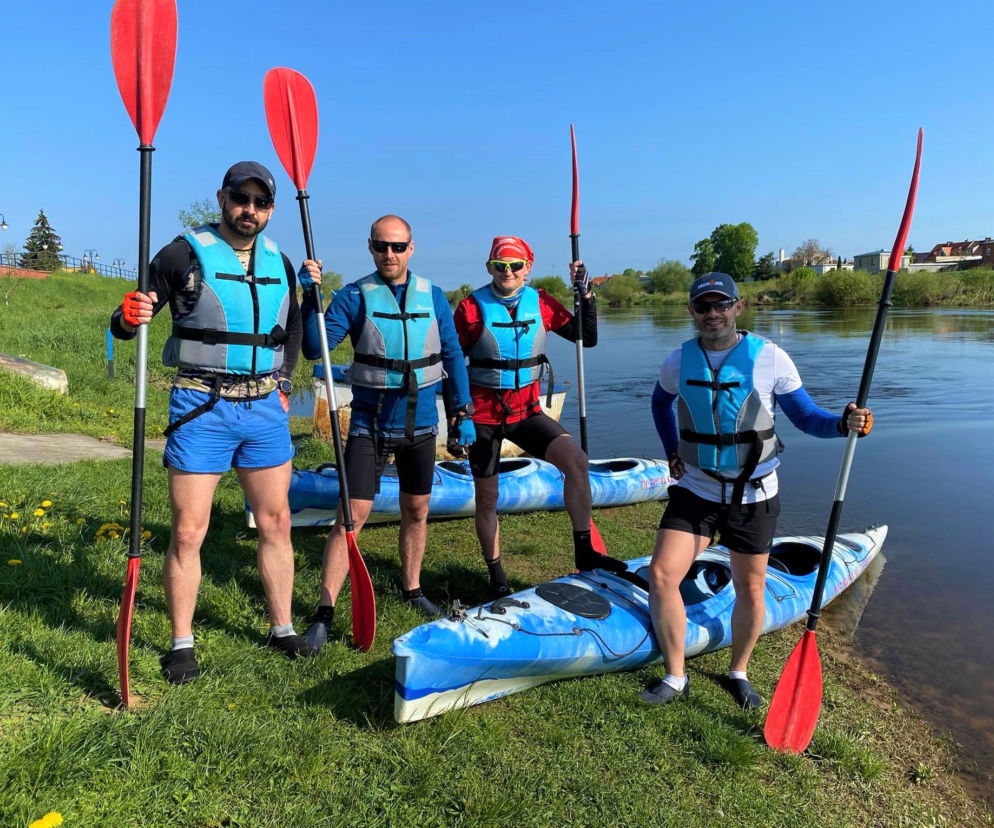 Darek, Łukasz, Jarek i Piotrek w tydzień chcą przepłynąć z Czerwonaka do Bałtyku