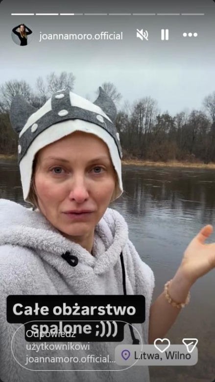 Fani drżeli o jej zdrowie, a ona… wskoczyła do lodu. Szokujące nagranie Joanny Moro!