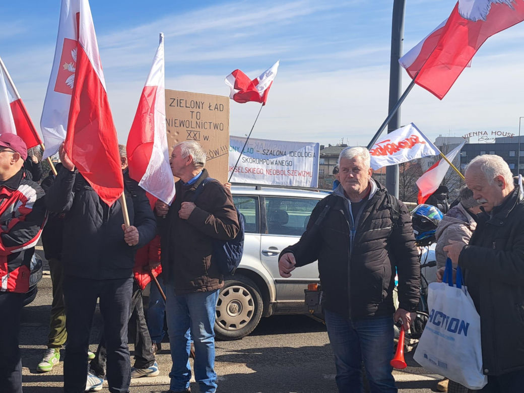 Protest rolników w Krakowie. 20.03.2024