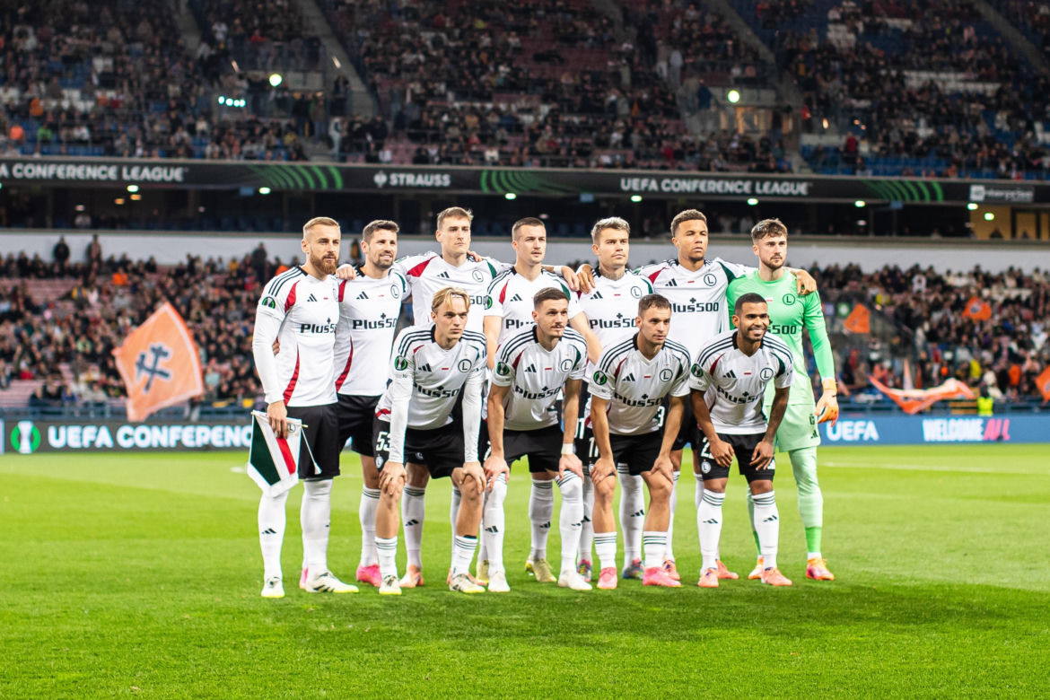 Legia - Szachtar: transparent kibiców