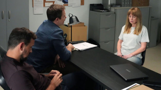 Barwy szczęścia odc. 3312. Agnieszka (Katarzyna Tlałka), Marcin Kodur (Oskar Stoczyński), Majak (Łukasz Borkowski)