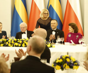 Obiad na cześć szwedzkiej pary królewskiej