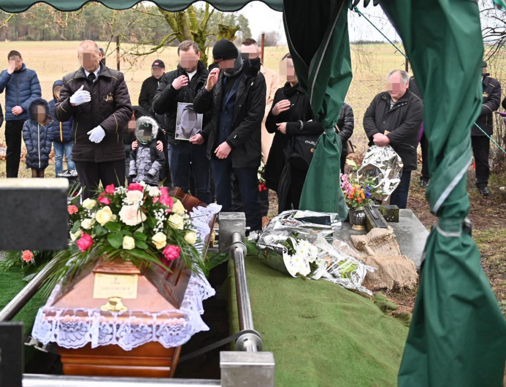Pogrzeb Ewy Orłowskiej w Starogardzie Gdańskim. Zginęła z ręki kochanka
