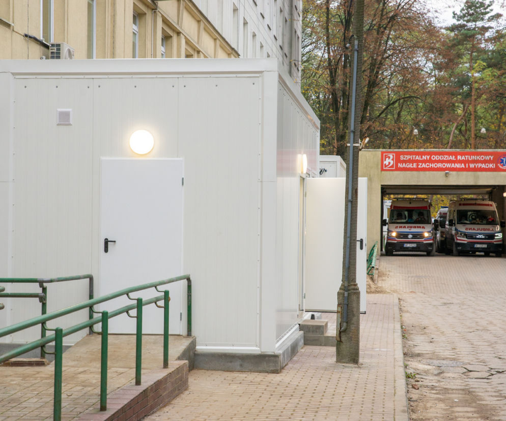 System kontenerowy przy Szpitalu Bielańskim