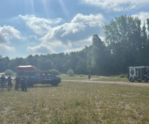 Akcja ratunkowa na zalewie Mietkowskim